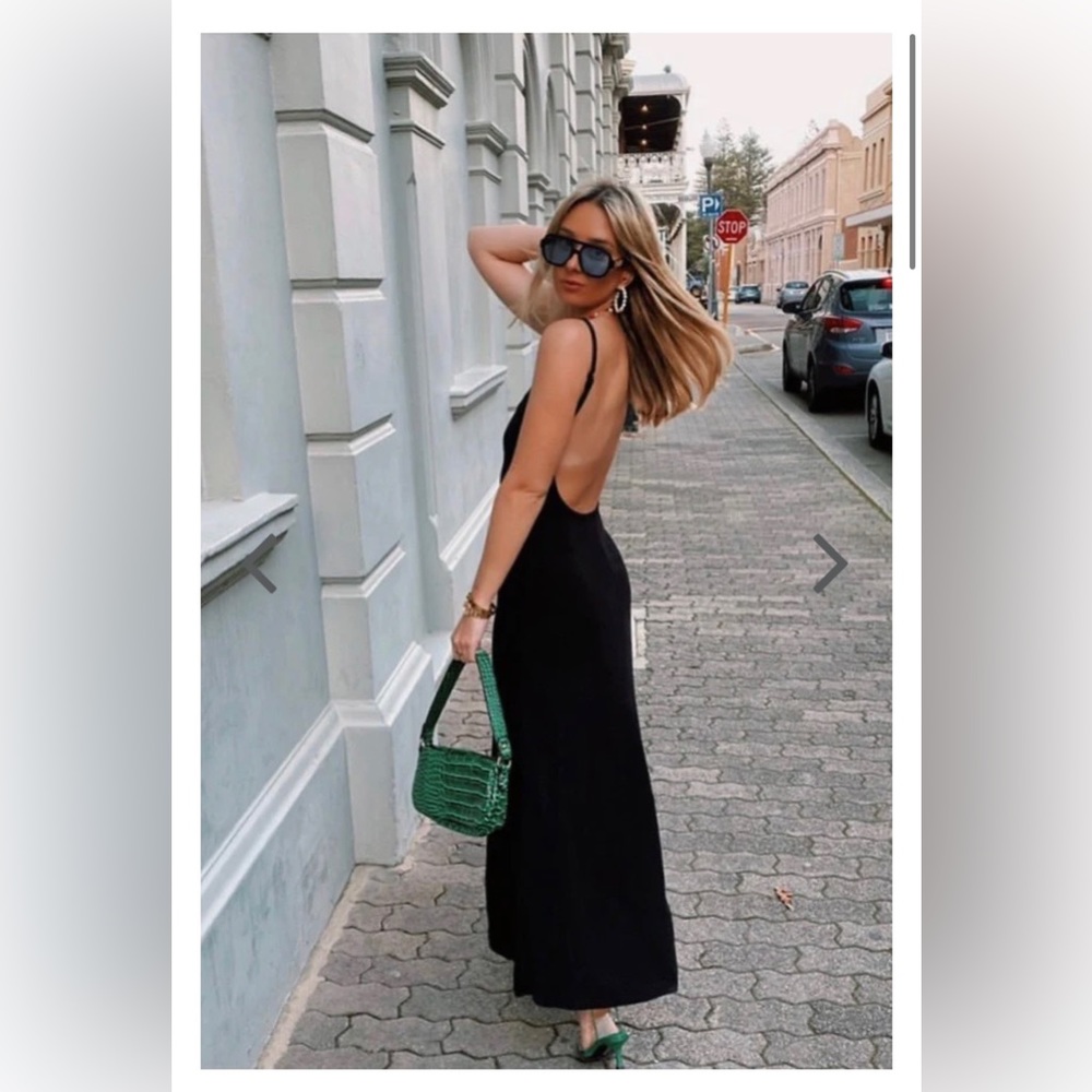 VRG GRL Brand New The Rata Maxi Dress // Black - Size 10